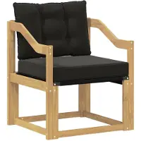 vidaXL Buitensofa Massief Acaciahout en Textilene Wit