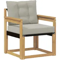vidaXL Buitensofa Massief Acaciahout en Textilene Wit