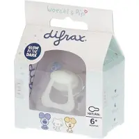 Difrax Natural Newborn Woezel &amp; Pip 6+ M fopspeen