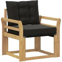 vidaXL Buitensofa Massief Acaciahout en Textilene Wit