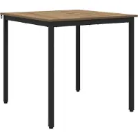 vidaXL Eettafels 80 x 80 x 75 cm Bewerkt hout Artisanaal eiken