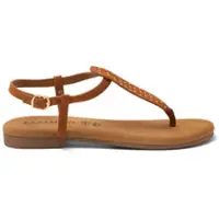Lazamani Sandalen Dames Cognac Suède Size 38