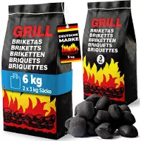 Deuba Houtskoolbriketten set van 2 elk 3kg