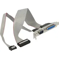 DeLOCK Sleufhouder Parallel 1 x poort + Serieel 1 x poort ca. 30 cm Opdracht 1:1, PC kast accessoires