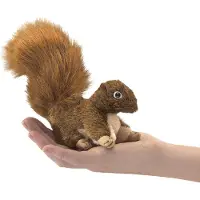 Folkmanis Mini Eichhörnchen, rot / Mini Red Squirrel