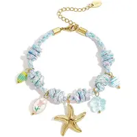 Yehwang Armbanden met touwbedeltjes, hartjes, zoete, romantische serie voor dagelijks gebruik, damessieraden