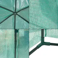 En.casa Tuinkas Hunze foliekas 200xØ240 cm groen
