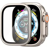 Spigen Glas.tR Slim Pro Screen Protector voor de Apple Watch Ultra 1 / 2 - 49 mm - Titanium