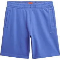 Superdry Heren Gebreide shorts met logo Essential blauw (XL), Casual, Katoen M7110427A
