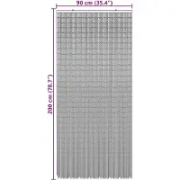 vidaXL Insect Deur Gordijn Meerkleurig 90 x 200 cm Bamboe