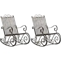 CLP Smilla Set van 2 schommelstoelen bronzen