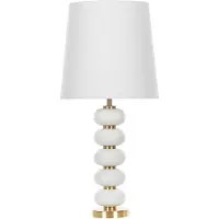 Beliani FRIO - Tafellamp - Wit - Staal