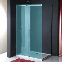 Polysan ALTIS zijwand, 1000 mm breed, helder glas, 2000 mm hoog, helder glas