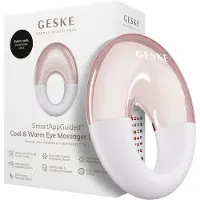 GESKE SmartAppGuided Cool & Warm Eye Massager | 7 in 1 | Multifunctioneel massageapparaat | Ogen en gezicht | Batterijloos koelen en warmen | Verstevigt en ontspant | Ringvormig ontwerp