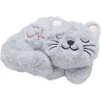 Beeztees Kitten Heartbeat Knuffel Pur - Kattenspeelgoed - Polyester - Grijs - 23x13x11 cm