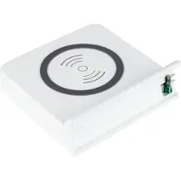 GOOD CONNECTIONS draadloze lader, Qi-enabled, vermogen 15 W, voor USB desktop snellaadstation met 110 W, aansluiting aan rechterkant, wit