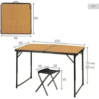 Aktive 63162 Vouwtafel Met Bankjesset