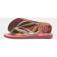 Havaianas Slim Palette Glow Slippers rood Rubber Maat 36