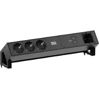 Bachmann DESK2 3xCEE7/3 1xUSB C/C 100W, 1xCM L=0,2m RAL9005