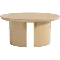 Vente-unique Salontafel van MDF - Beige gelakt - DERLALI