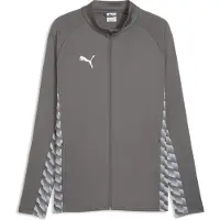 Puma Junior voetbaltrainingsjack grijs Sportvest Jongens/Meisjes Polyester Ronde hals - maat 116