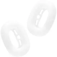 Kwmobile koptelefoon oorkussen cover geschikt voor Apple AirPods Max / AirPods Max 2 case - Hoes voor hoofdtelefoon ear pads - Ear pad beschermer in mat transparant