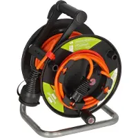 Brennenstuhl Garant G Bretec IP44 tuinkabelhaspel van gerecycled kunststof | 23 + 2m | AT-N05V3V3-F3G1.5 - 1148500