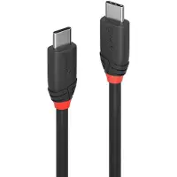 Lindy 36905 USB 3.1 Kabel Typ C/C 3A Black Line M/M 0.5m