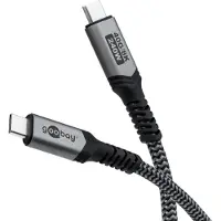 Pro USB-C kabel | USB4 40 Gbps | PD 240W | 8K 60Hz | nylon | 1 meter