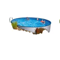 Mountfield Azuro 300 - 3,6 x 0,9 m, BLAUW/WIT - met skimmerfilter 2000, zonder openingen