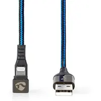 Nedis Apple Lightning kabel | 1 meter (Nylon, Rechte connector)