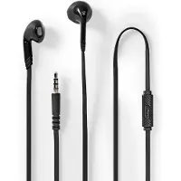 Nedis Oordopjes | | 1.2 meter (Mini jack, In Ear, Microfoon, Zwart)