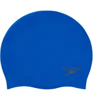 Speedo Plain Moulded Silicone Cap Badmuts - Blauw