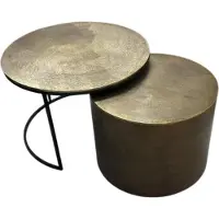 Starfurn - Salontafel Luna - Goud - 75x75x45 cm