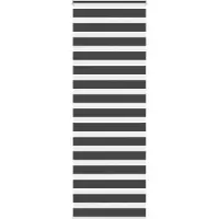 vidaXL Zebra rolgordijn 75x200 cm stofbreedte 70,9 cm zwart