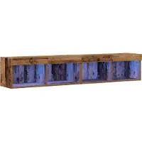 vidaXL - Tv-meubelset - 2 - pcs - Oud - hout - 80 - x - 30 - x - 30 - cm - Bewerkt - hout