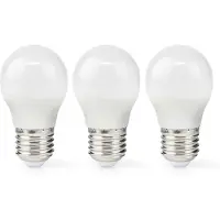 Nedis Led lamp E27 | Kogel | | 3 stuks (4.9W, 470lm, 2700K)