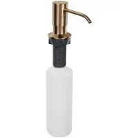 Sapho Inbouw zeepdispenser, rond, mat koper