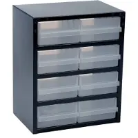 Raaco Metalen Ladekast 250-2 CL - 8 lades - 225 x 357 x 435 mm - Donkerblauw