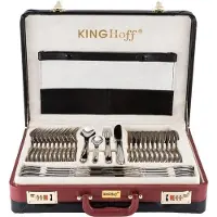 King Hoff 3561 - luxe bestekset koffer - 72 delig - 12 persoons - Modern bestek