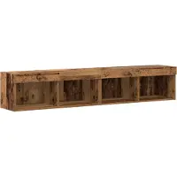 vidaXL Tv-meubelset 6 st Oud hout Bewerkt hout