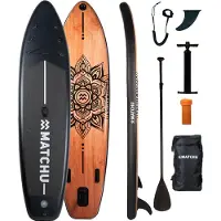 Matchu Sports Sup Board hout mandala - 320 cm - 81 cm - 15 cm
