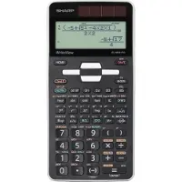 Sharp wetenschappelijke rekenmachine - ELW531TGWH - zwart/wit - 1x LR44 batterij - SH-ELW531TGWH