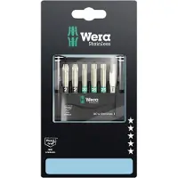 Wera Bit-Check 6 Stainless 1 05073634001 Bitset 6-delig Inbus, Kruiskop Pozidriv, Binnen-T-profiel