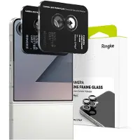 Ringke Camera Lens Frame Glass - Camera Protector Geschikt voor Samsung Galaxy Z Flip 7 - Case Friendly Tempered Glass - Zwart 2-Pack
