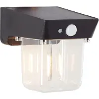 Brilliant Parson - Buiten wandlamp - LED 2W - Solar - 240 lm - 2700K - Sensor - IP44 - Zwart