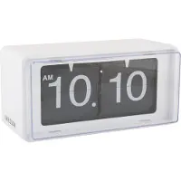 Karlsson Retro Boxed Flip Wandklok | 20x10x10cm | Wit