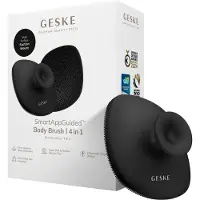 GESKE Body Brush | 4 in 1 | Reinigingsborstel voor het hele lichaam | Dieptereiniging | Zachte siliconen borstelharen | Ergonomisch ontwerp met twee vingers | Reinigingen en massages