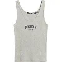 Superdry Top 'Athletic Essential' nachtblauw / grijs gemêleerd