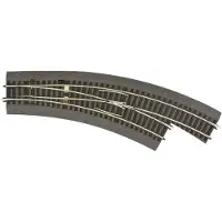 Roco H0 RocoLine (met ballastbed) 42573 Gebogen wissel 1 stuk(s)
